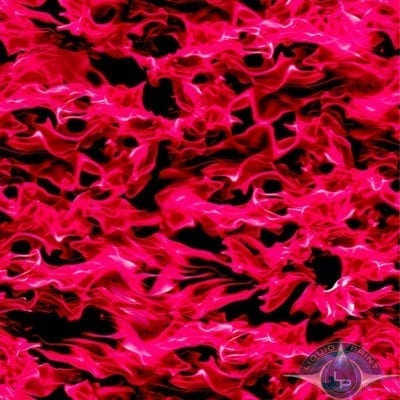 HYDROGRAPHIC WATER TRANSFER HYDRODIPPING FILM HYDRO DIP HOT PINK FLAMES 1M 